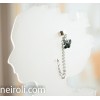  Кафф "Сияющая бабочка. Основа серебро" Ручная работа 
